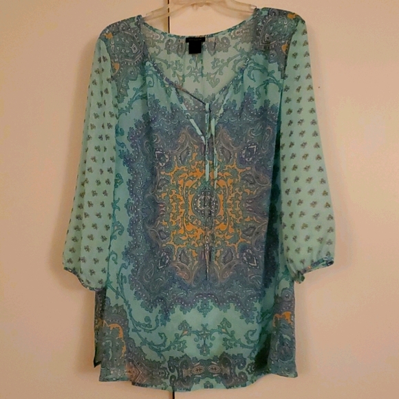Ann Taylor Tops - Simply Beautiful Boho multi pattern top